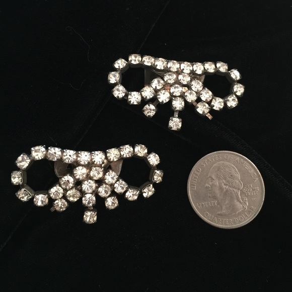 Vintage rhinestone shoe clips - Picture 3 of 3