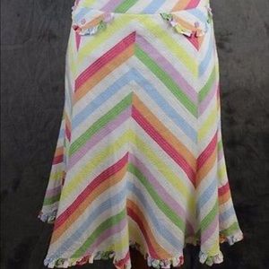 Anthropologie Rainbow skirt