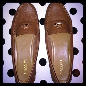 New Coach Leather Loafers! Size 6.5 Brown