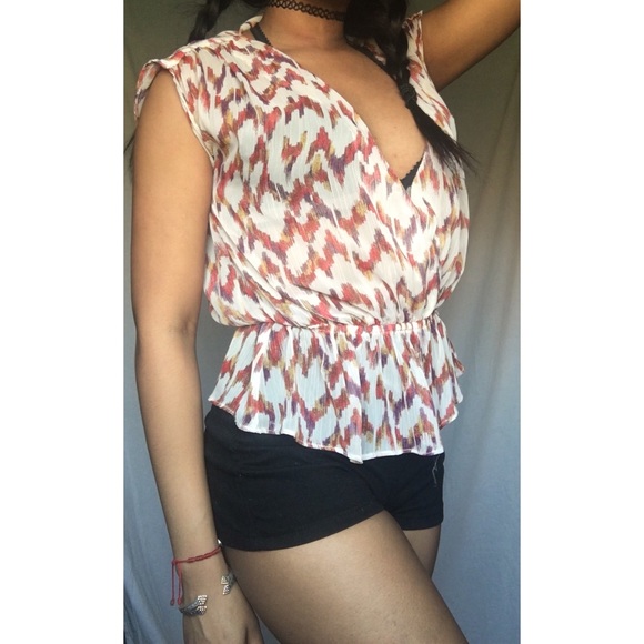 Chiffon Peplum Blouse
