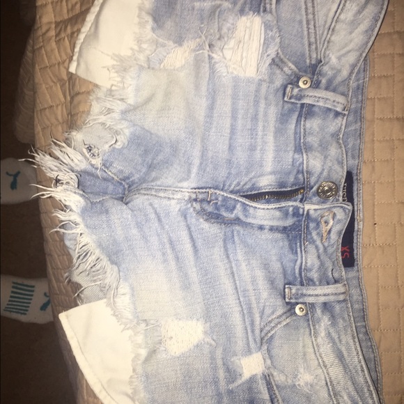Ripped Jean shorts