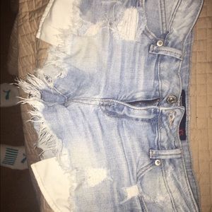 Ripped Jean shorts