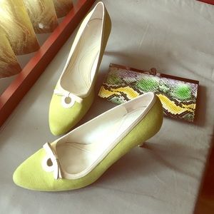 Aerosoles shoes with faux leather skin print purse