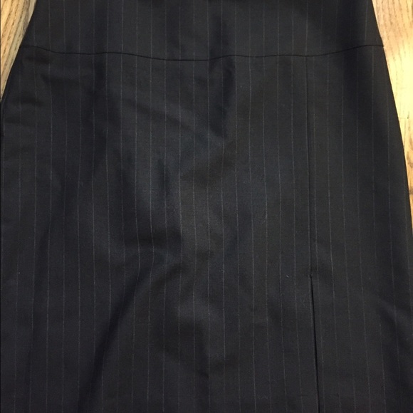 Pinstripe pencil skirt