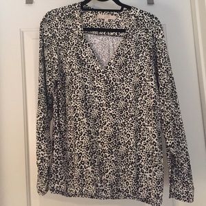 Ann Taylor loft leopard print blouse M Ann Taylor loft leopard print blouse M