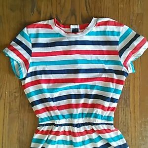 Striped Jersey tshirt Romper