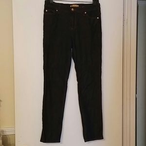 Bronze shimmer skinny jeans 26" inseam