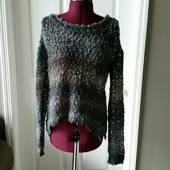 line Sweaters - Long sleeve popcorn stitch sweater