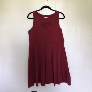 Burgundy dress