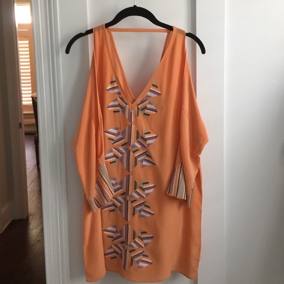 Addison off-shoulder silk tunic