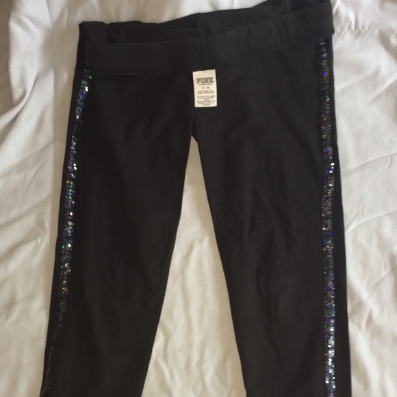 VS Pink Sequin Leggings