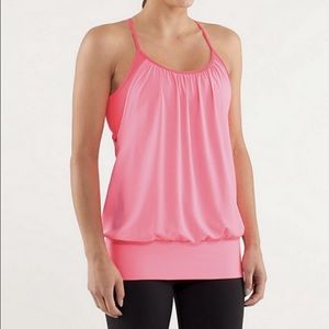 Flash pink lulu lemon no limits tank