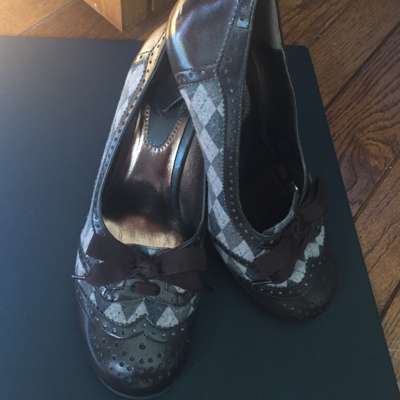 Bingo Classy brown and grey heels | Size 10