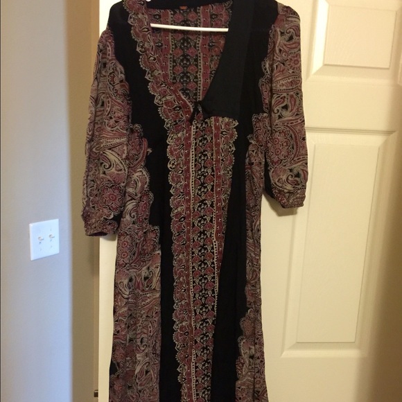Free people Azalea kaftan boho long dress