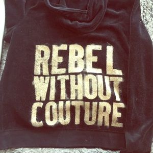 Black Velvet hoodie - Juicy couture