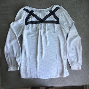 LOFT Polka Dot  Long sleeve shirt
