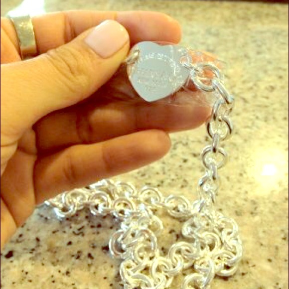 Sterling Silver Heart Tag Tiffany & Co. Necklace