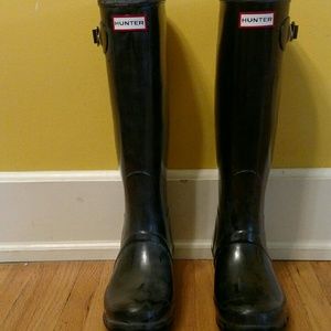 Tall Black Hunter Boots
