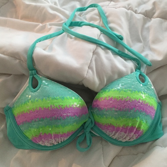 Sequin Victoria's Secret Bikini top