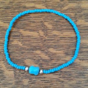 Silpada Sterling Silver & Turquoise Ankle Bracelet