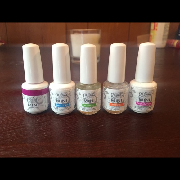 Gelish Mini Base Kit + gel color