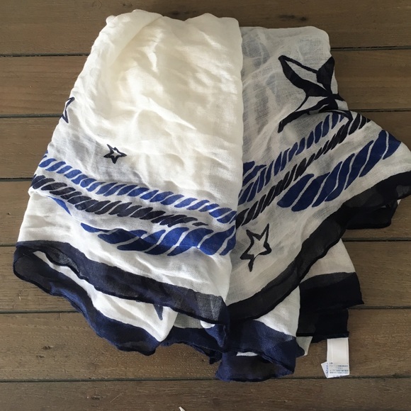 Anchor Beach shawl / cover up / blanket/ scarf