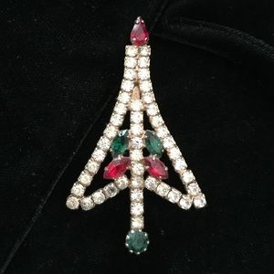 SANTA SALE Vintage Christmas Tree pin