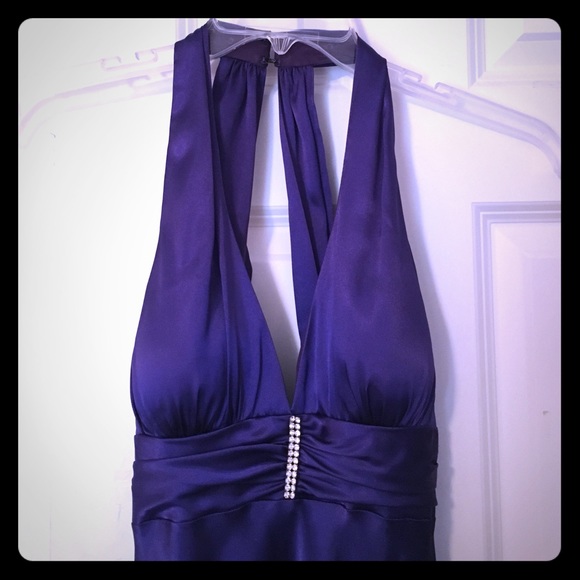 Elegant Purple Gown Dress