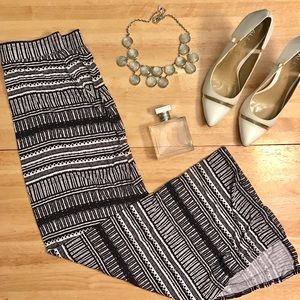 LOWEST Loft Striped Maxi Skirt