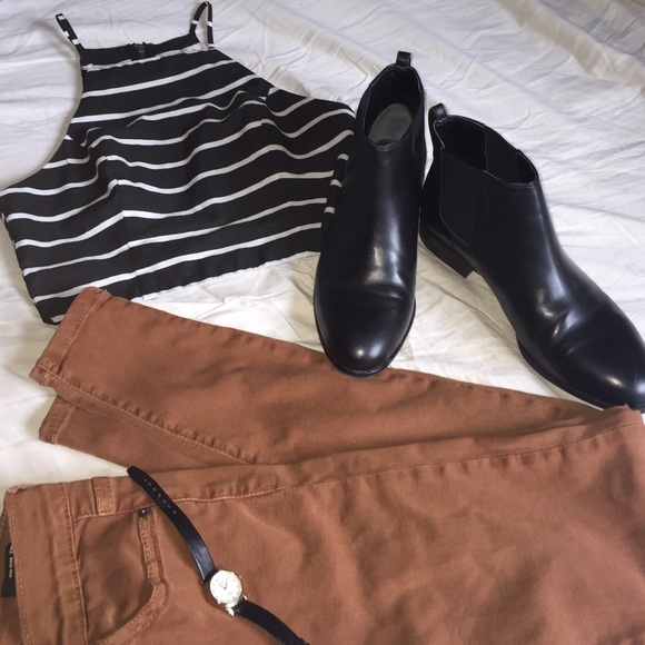 Franco Sarto Black Ankle Booties