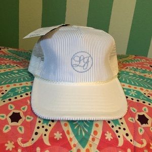 Lauren James seersucker snapback