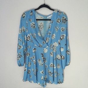 BLUE ROSE ROMPER !