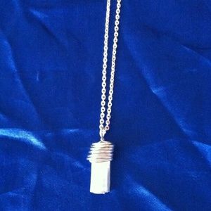 Wire wrapped pendant handmade