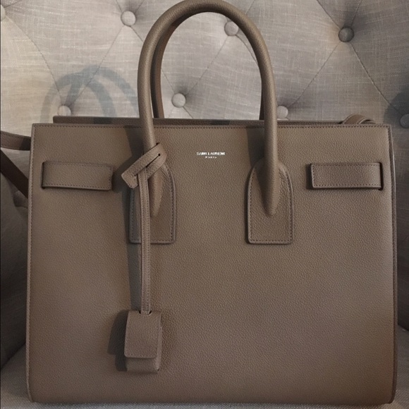 *SOLD* Saint Laurent Small Pebbled Sac Du Jour