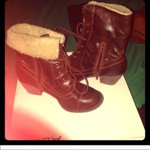 Aldo boots with fur