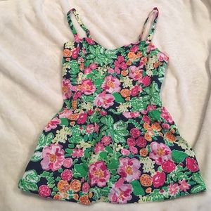 Flowery Fitted Lilly Pulitzer top
