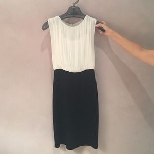 Black and white party dress