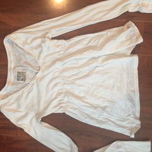 White long sleeve top