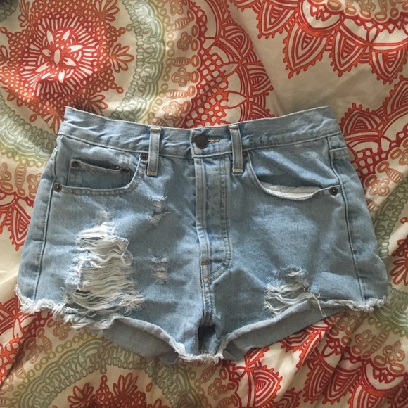 Brandy Melville high rise Jean shorts