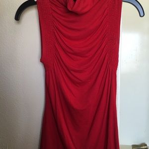 Red limited silky shirt