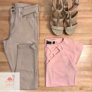 Gap Legging Skimmer Jeans - Khaki