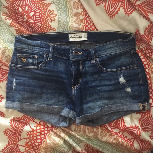 Abercrombie dark wash denim Jean shorts