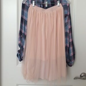 Pink Tulle Skirt