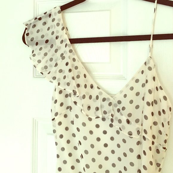 BCBG poka dot flamenco dress