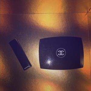 Authentic Chanel bronzer and lipstick