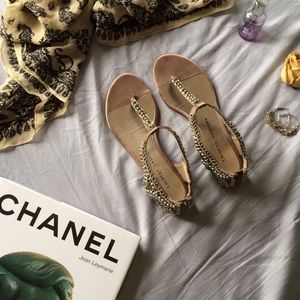 CHINESE LAUNDRY | Silver Beaded Sandals