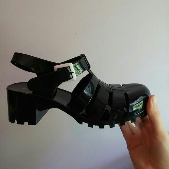 Strappy Jelly Heels