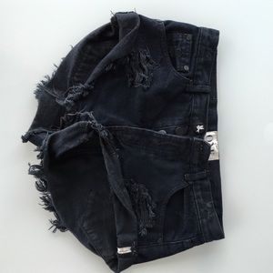 One teaspoon bandit shorts black sz 26