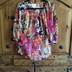 Romeo and Julie couture semi shear blouse.