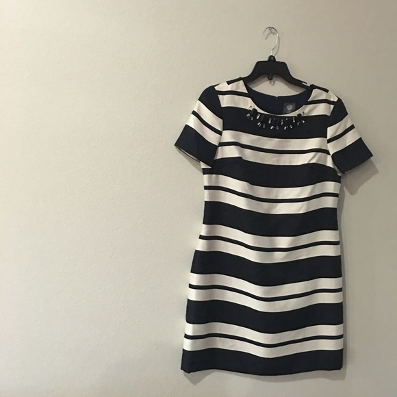 Vince Camuto Jewel Stripe Dress - Picture 2 of 4